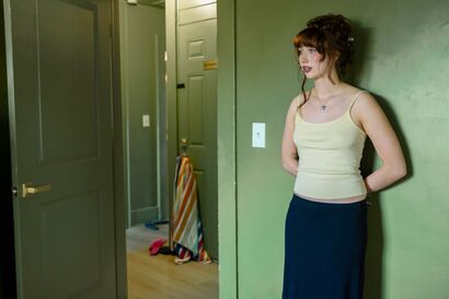 Zoe in the Green Room - a Photographic Art Artowrk by Lulu Hamilton